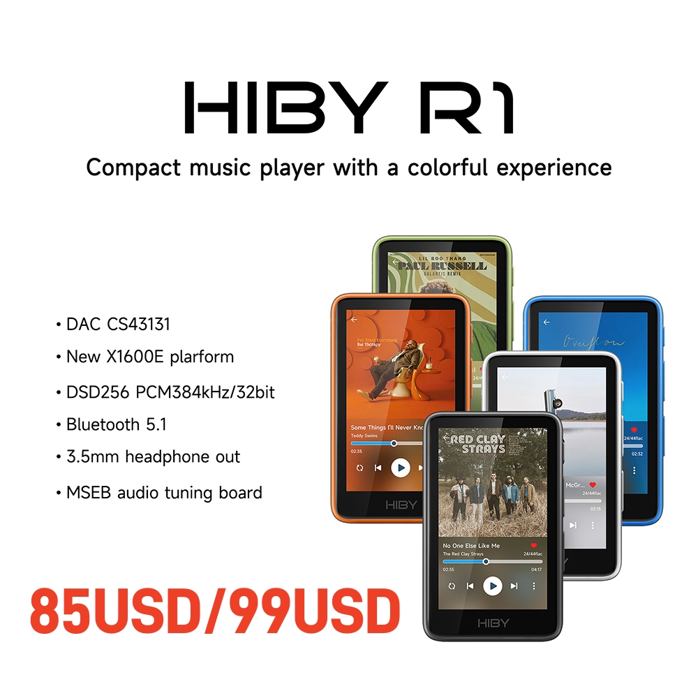 Audio Music Web - مشغل موسيقى HiFi HiBy R1 مع
