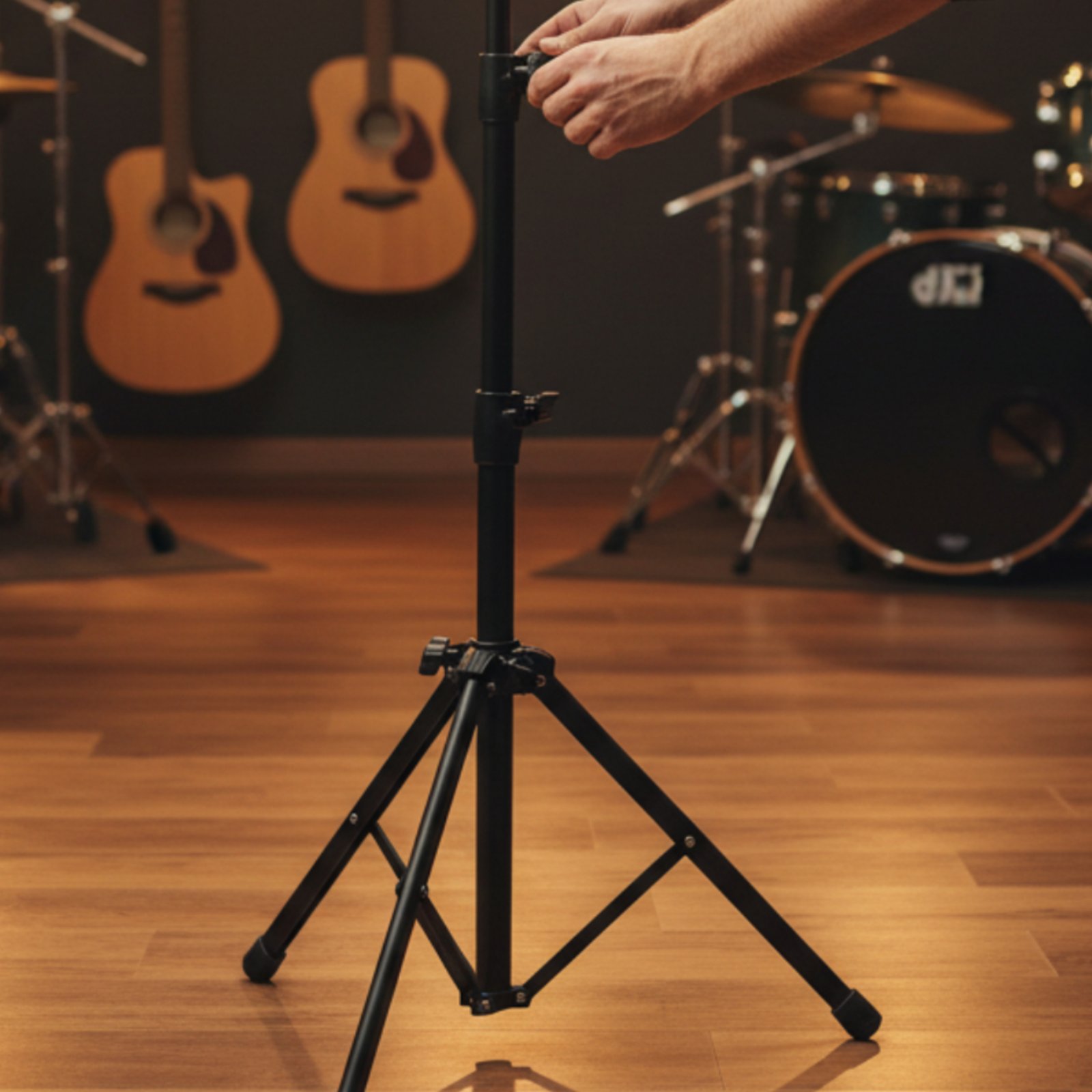Music Stand Folding - حامل جرس البقر المحمول القابل للطي،