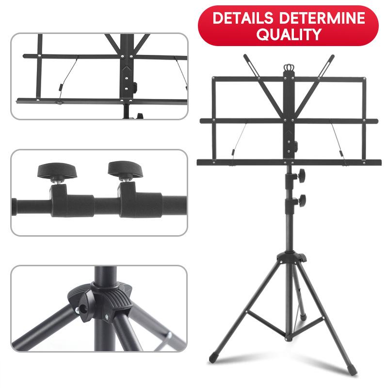 Music Stand Folding - حامل موسيقى جديد 2 في 1