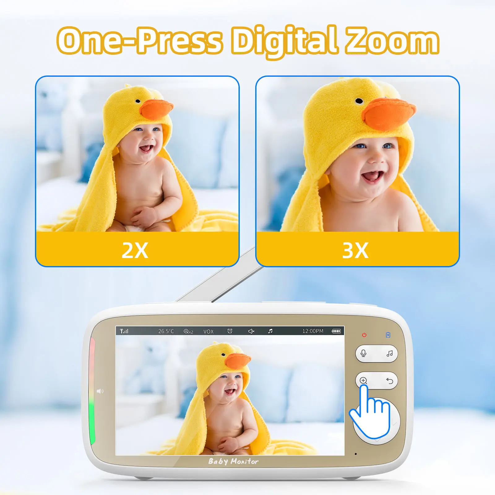 جهاز مراقبة الطفل VB803 PRO، م - مراجعة Zoom Audio Music وسعره