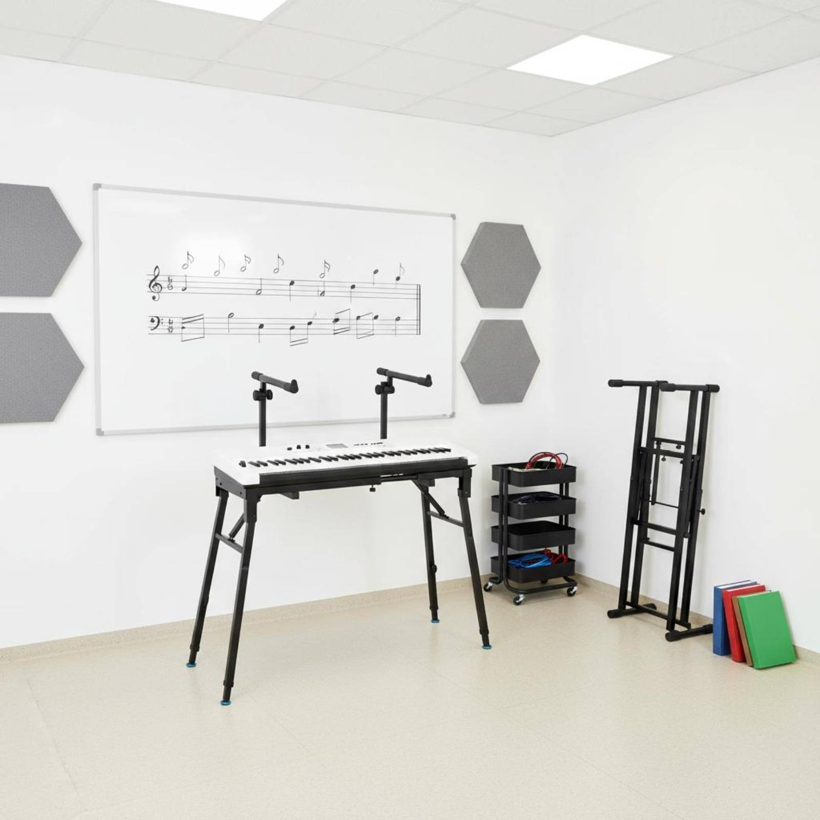 حامل لوحة مفاتيح قابل للطي، حا - مراجعة Music Stand Folding وسعره