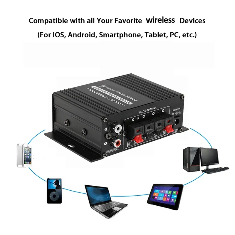 AK170 مكبر صوت رقمي صغير للسيا - مراجعة Audio Music Generator وسعره