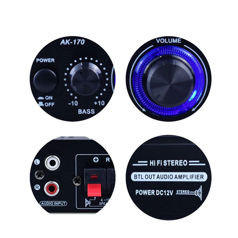 AK170 مكبر صوت رقمي صغير للسيا - مراجعة Audio Music Generator وسعره