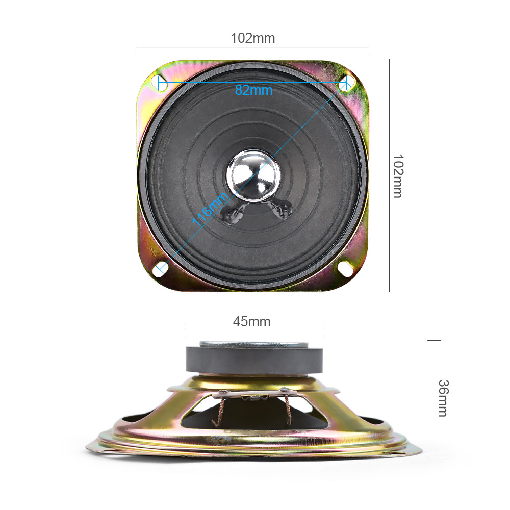 AIYIMA 2 قطعة 4 بوصة مكبرات صو - مراجعة Audio Music Generator وسعره