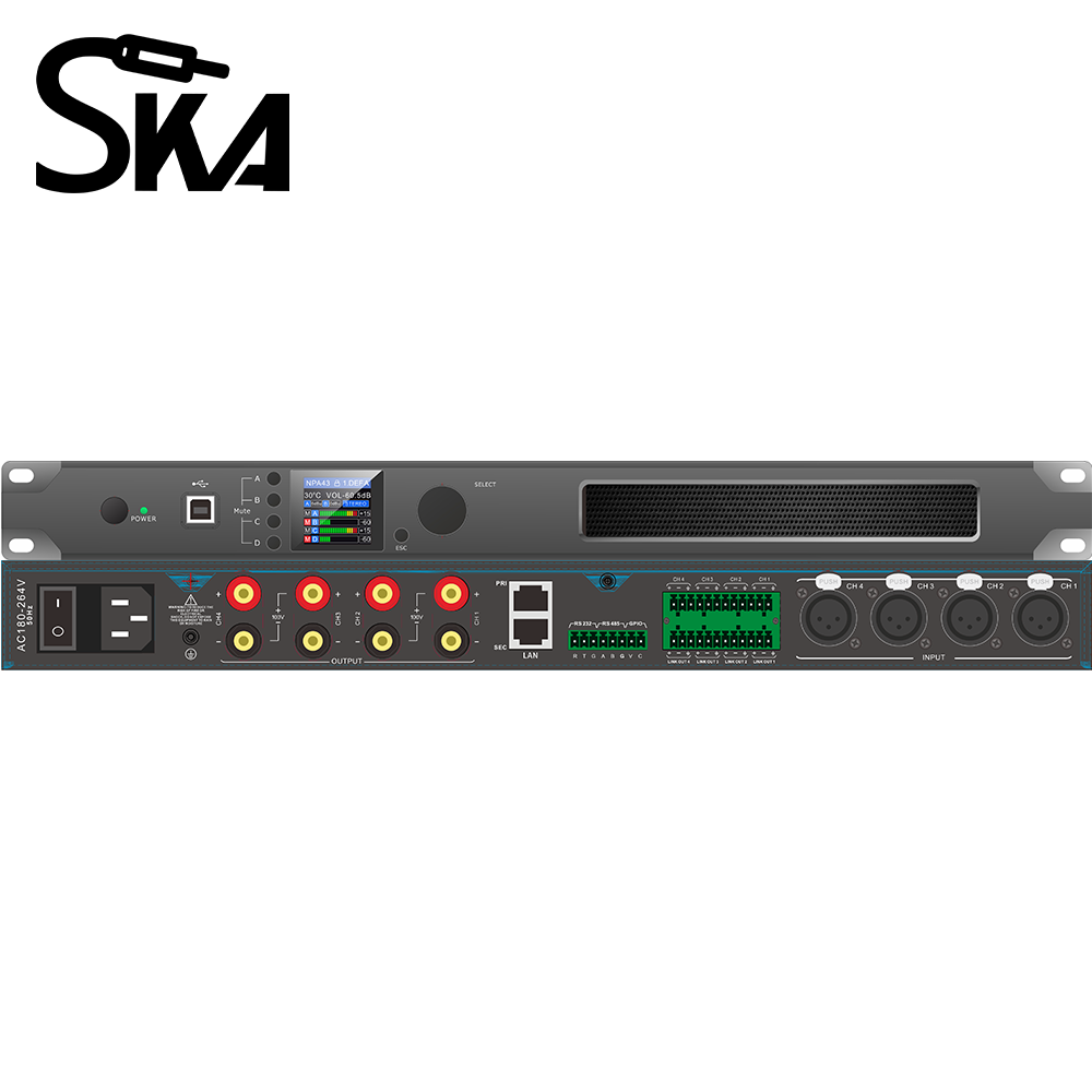 مضخم صوت رقمي DSP من نوع 1U مع - مراجعة Audio Mixer 4 Channel وسعره