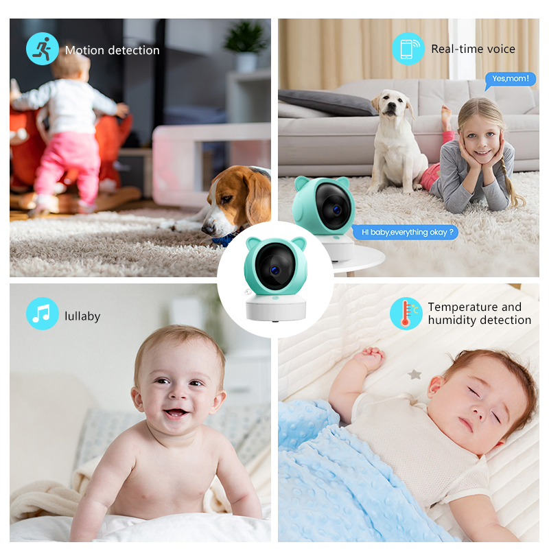 Danmini 1080P مراقبة الطفل موب - مراجعة Audio Detect Music وسعره