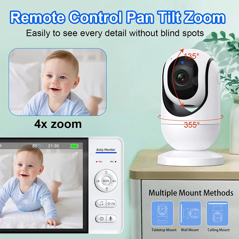 شاشة مراقبة أطفال بالفيديو 7 ب - مراجعة Zoom Audio Music وسعره