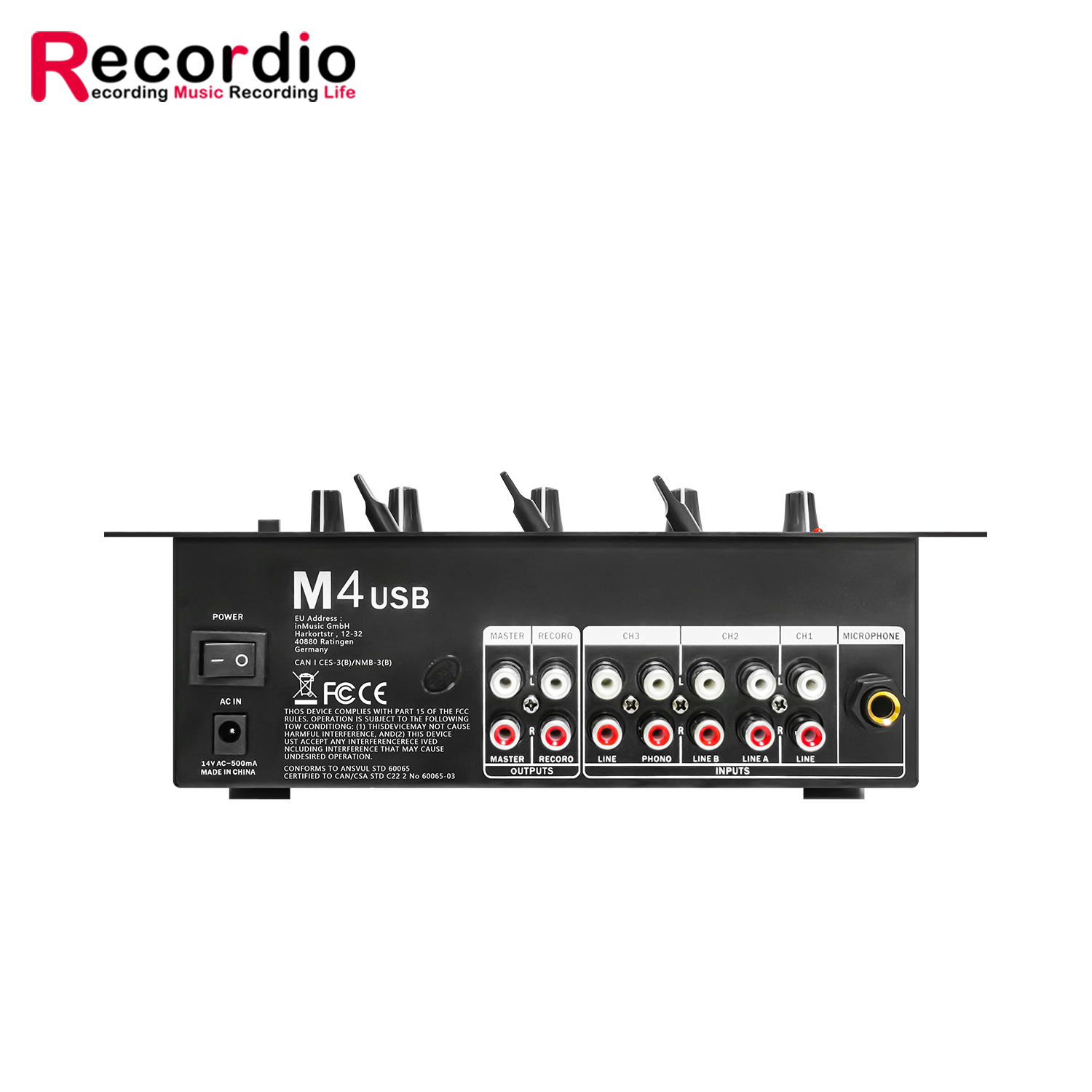 GAX-DM4 OEM المهنية 4-قناة الص - مراجعة Audio Mixer 4 Channel وسعره