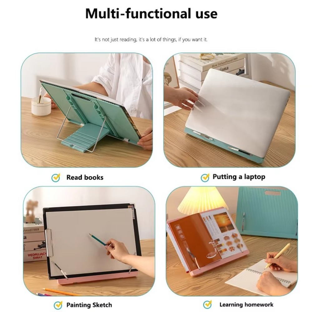 حامل كتب جديد قابل للتعديل قاب - مراجعة Music Stand Folding وسعره