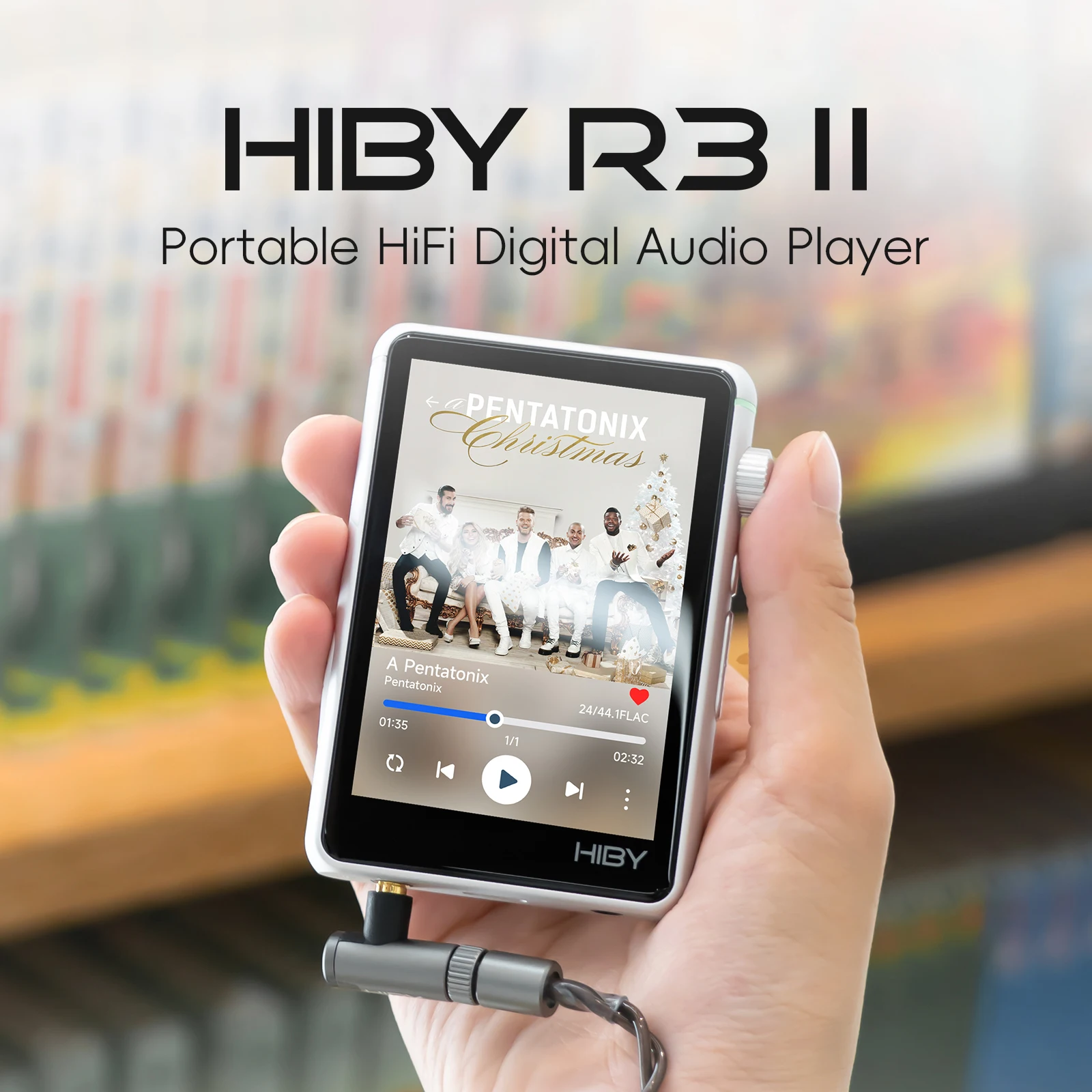 مشغل موسيقى Hiby بلوتوث R3 II  - مراجعة Audio Music Web وسعره