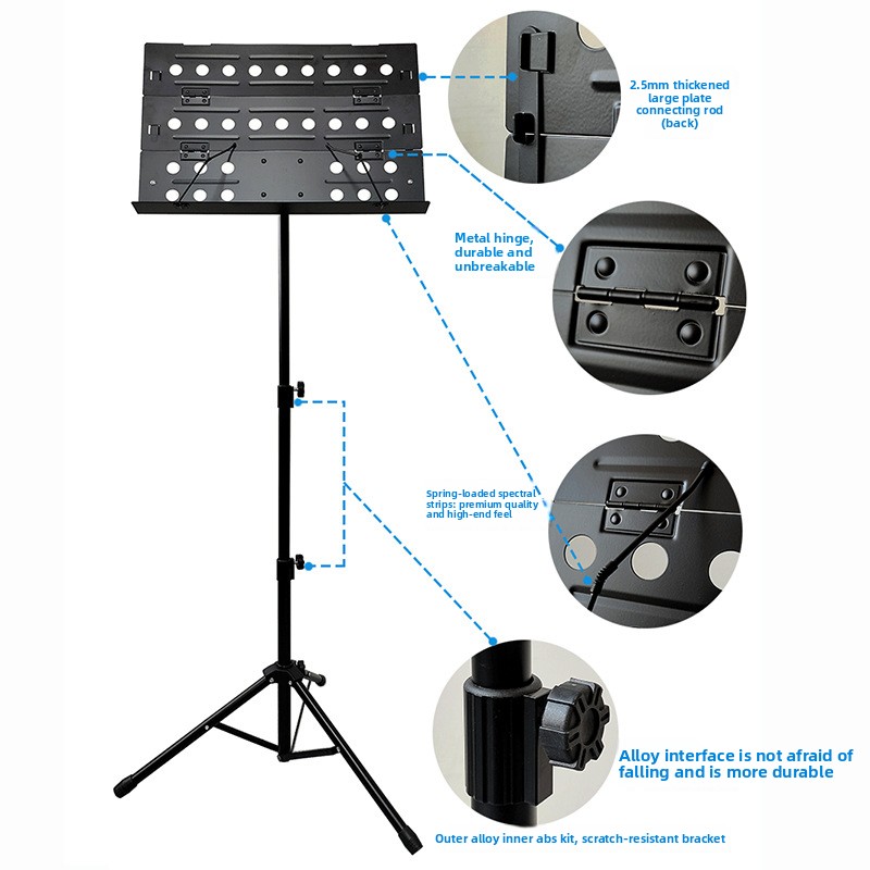 حامل نوتة موسيقية محمول قابل ل - مراجعة Music Stand Folding وسعره
