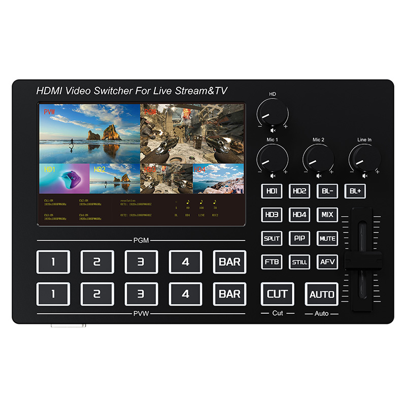 جهاز مزج فيديو مباشر بـ 4 قنوا - مراجعة Audio Mixer 4 Channel وسعره